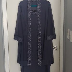 Womens dress and jacket matching set 18W